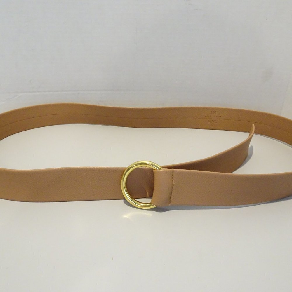 B-Low the Belt Tan Belt with Gold Buckle